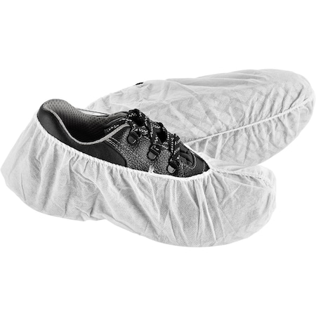 Standard Disposable Shoe Covers, Size 6-11, White, 150PK